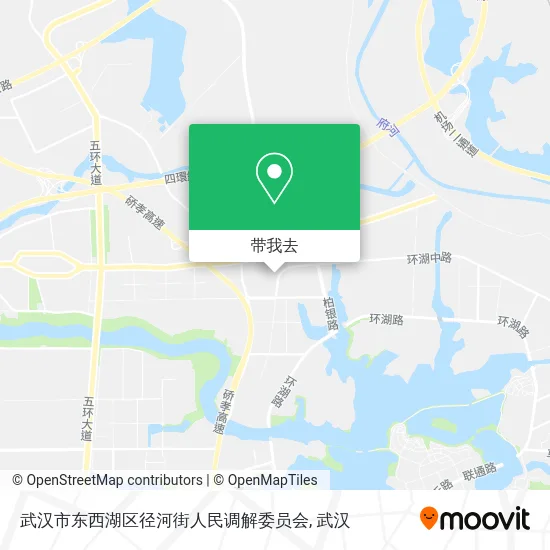 武汉市东西湖区径河街人民调解委员会地图