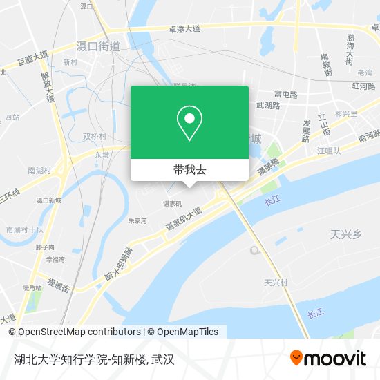 湖北大学知行学院-知新楼地图