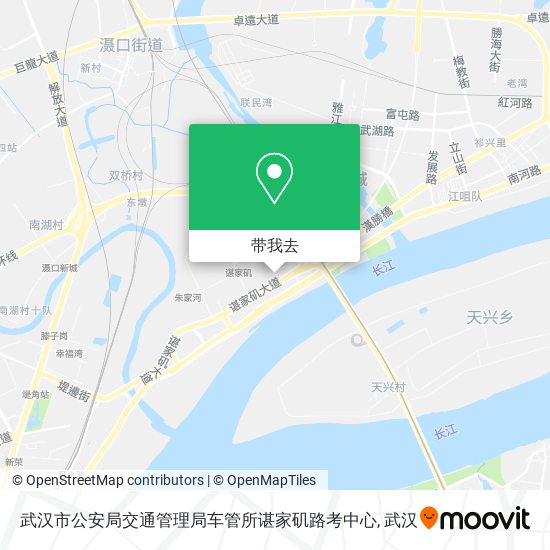 武汉市公安局交通管理局车管所谌家矶路考中心地图
