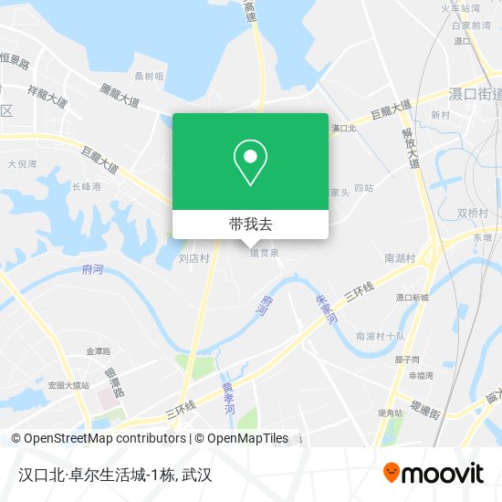 汉口北·卓尔生活城-1栋地图