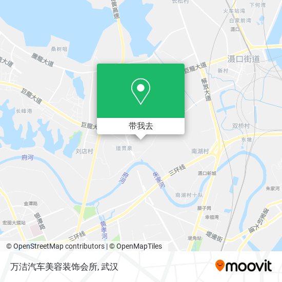 万洁汽车美容装饰会所地图
