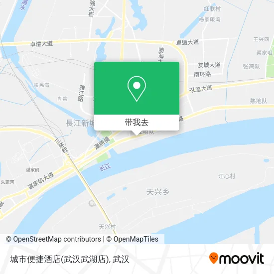 城市便捷酒店(武汉武湖店)地图