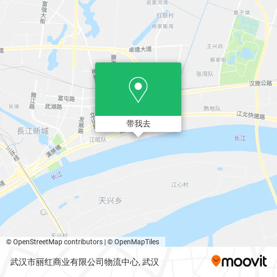 武汉市丽红商业有限公司物流中心地图