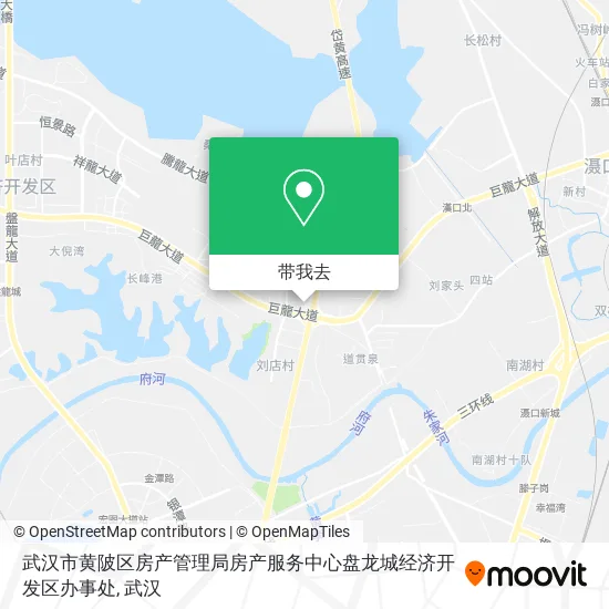 武汉市黄陂区房产管理局房产服务中心盘龙城经济开发区办事处地图