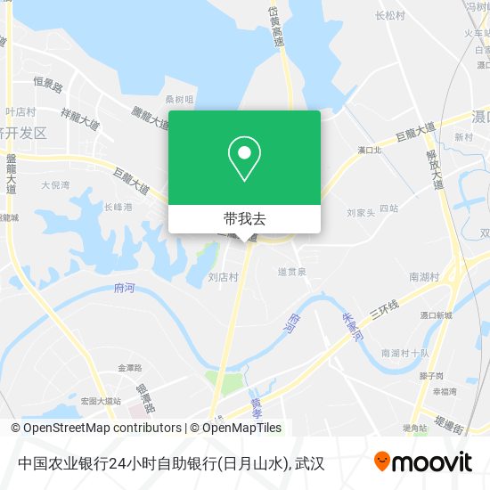 中国农业银行24小时自助银行(日月山水)地图
