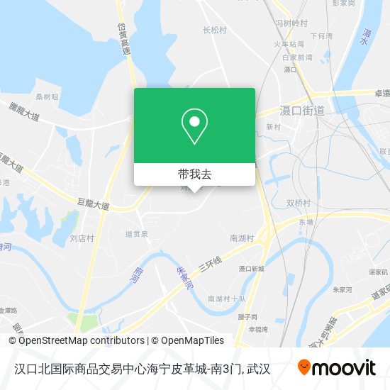 汉口北国际商品交易中心海宁皮革城-南3门地图