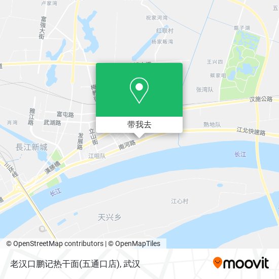 老汉口鹏记热干面(五通口店)地图