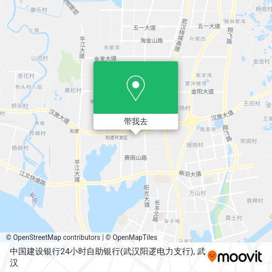 中国建设银行24小时自助银行(武汉阳逻电力支行)地图