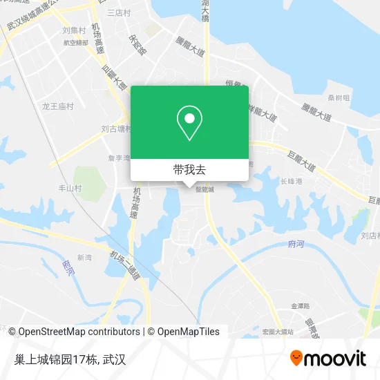 巢上城锦园17栋地图