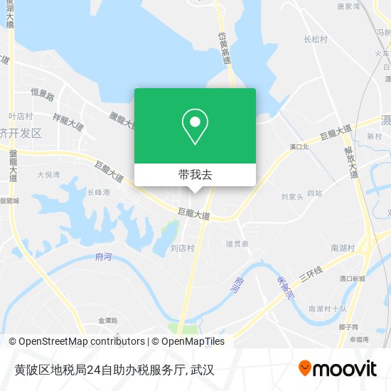 黄陂区地税局24自助办税服务厅地图
