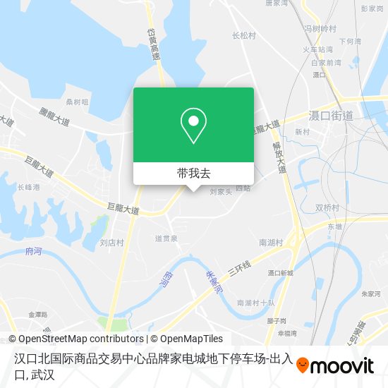 汉口北国际商品交易中心品牌家电城地下停车场-出入口地图