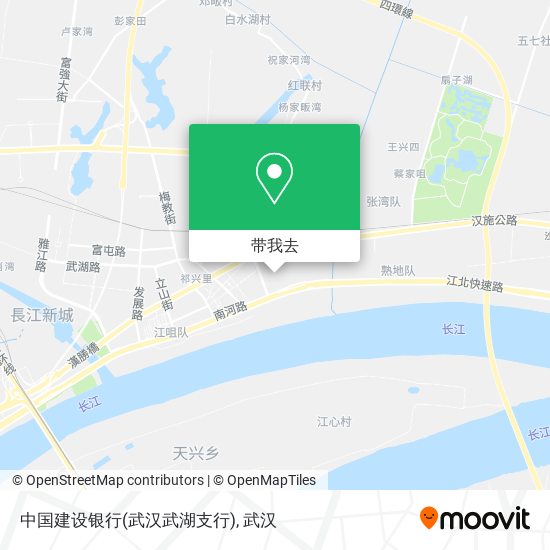 中国建设银行(武汉武湖支行)地图
