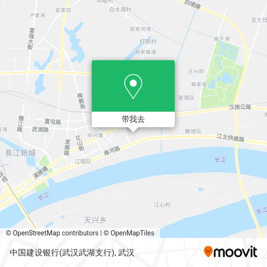 中国建设银行(武汉武湖支行)地图
