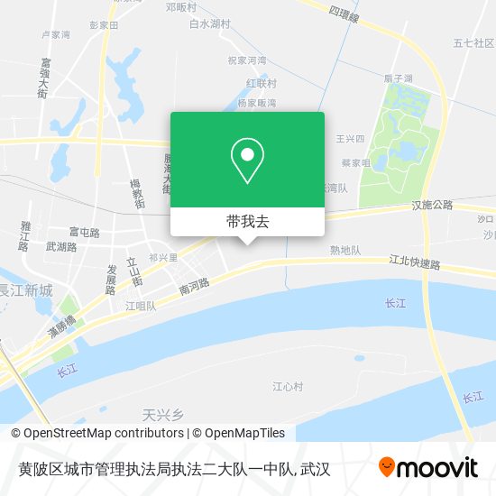 黄陂区城市管理执法局执法二大队一中队地图