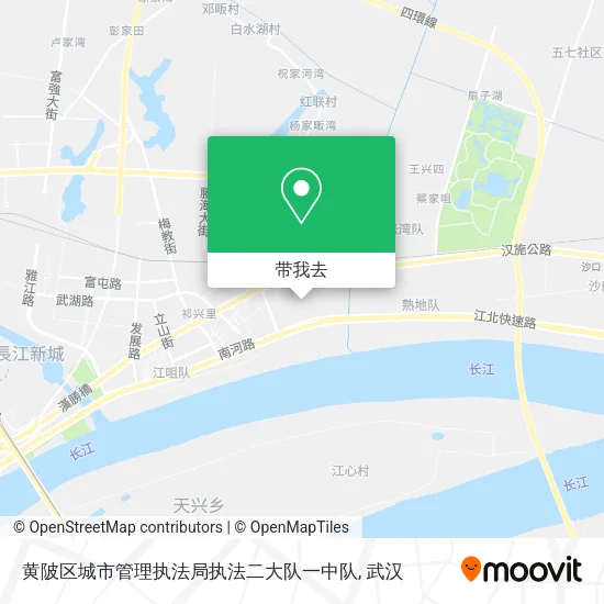 黄陂区城市管理执法局执法二大队一中队地图