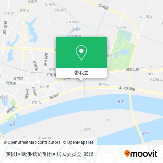 黄陂区武湖街滨湖社区居民委员会地图