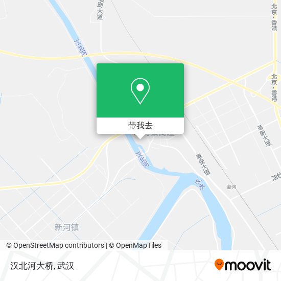 汉北河大桥地图
