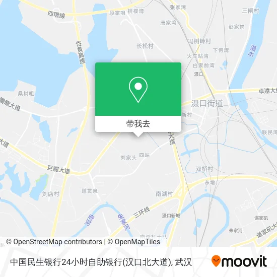 中国民生银行24小时自助银行(汉口北大道)地图