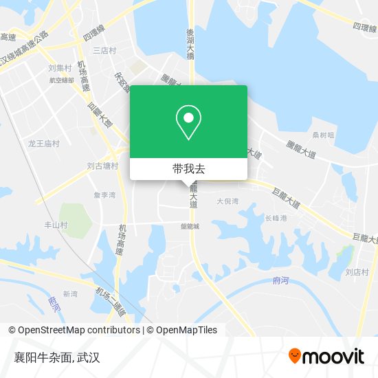 襄阳牛杂面地图