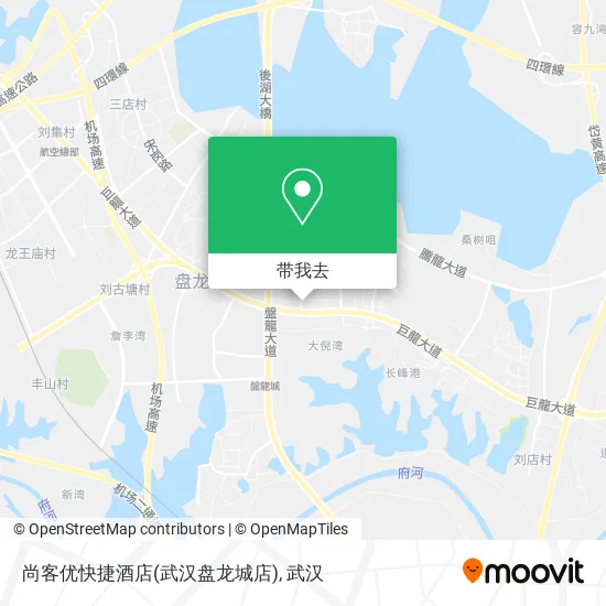 尚客优快捷酒店(武汉盘龙城店)地图