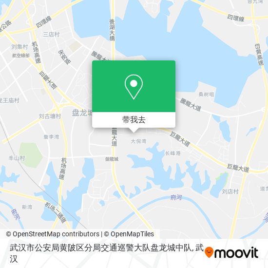 武汉市公安局黄陂区分局交通巡警大队盘龙城中队地图