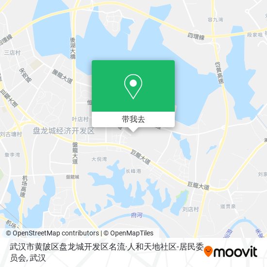 武汉市黄陂区盘龙城开发区名流·人和天地社区-居民委员会地图