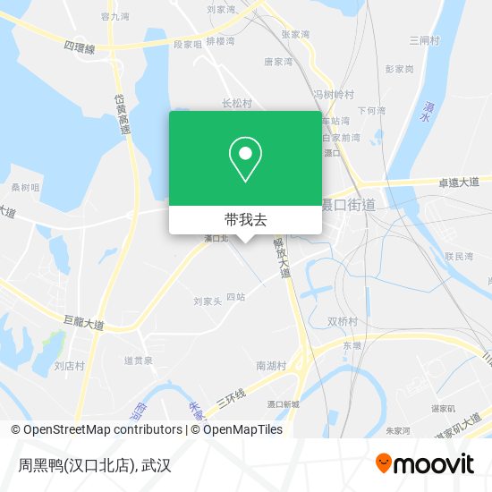 周黑鸭(汉口北店)地图
