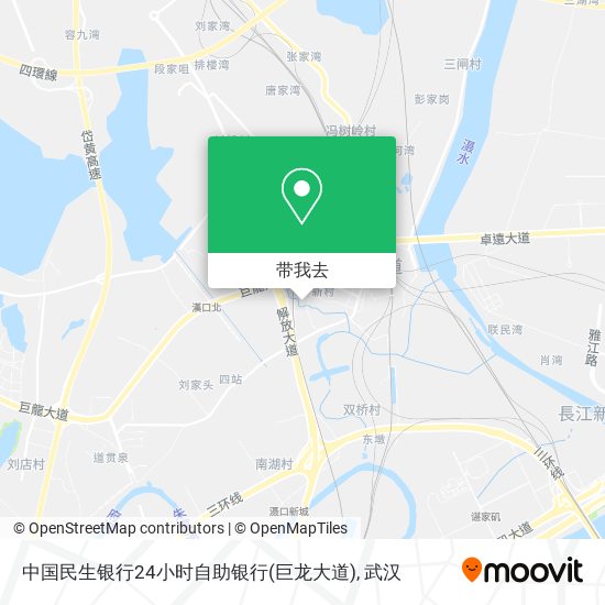 中国民生银行24小时自助银行(巨龙大道)地图