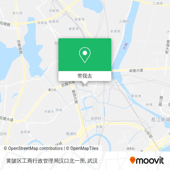 黄陂区工商行政管理局汉口北一所地图