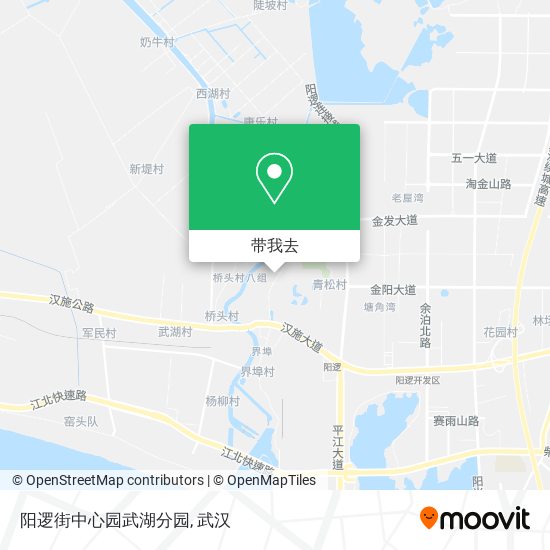 阳逻街中心园武湖分园地图