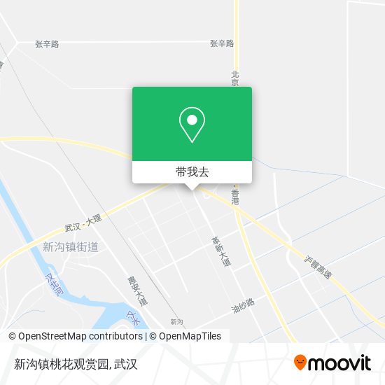 新沟镇桃花观赏园地图