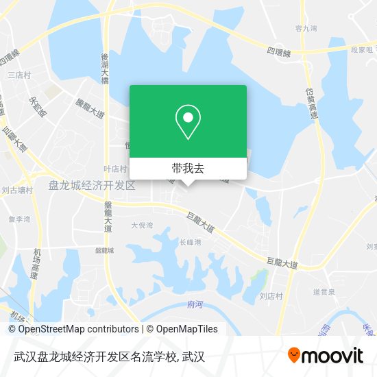 武汉盘龙城经济开发区名流学校地图