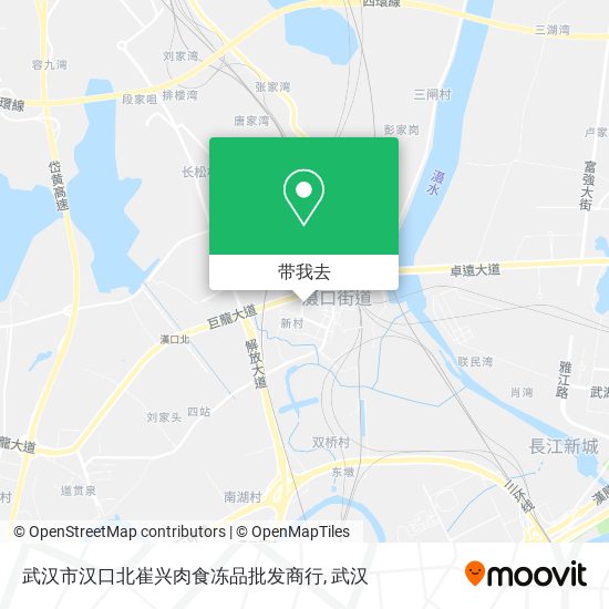 武汉市汉口北崔兴肉食冻品批发商行地图