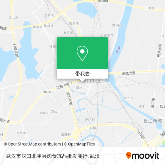 武汉市汉口北崔兴肉食冻品批发商行地图