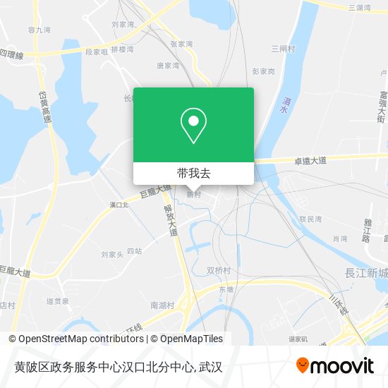 黄陂区政务服务中心汉口北分中心地图
