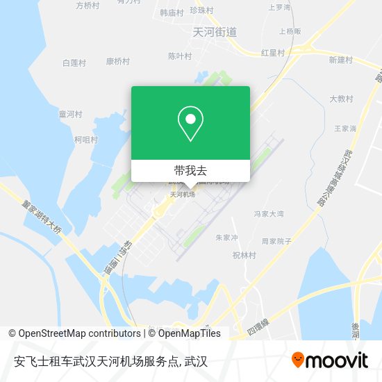 安飞士租车武汉天河机场服务点地图