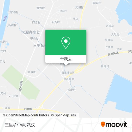 三里桥中学地图