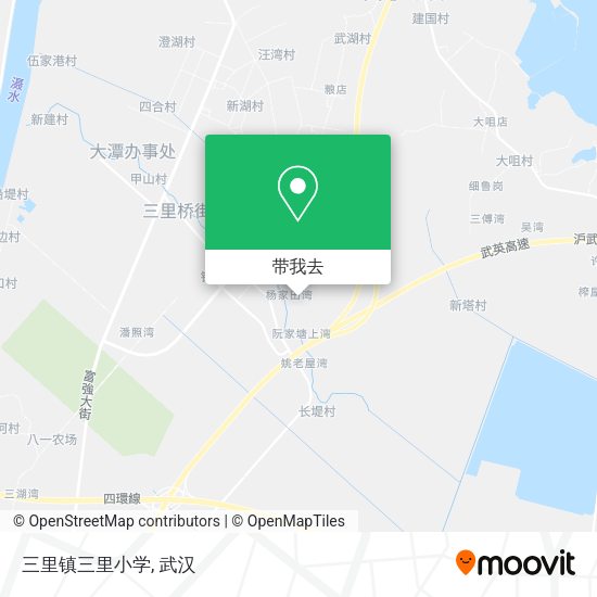 三里镇三里小学地图