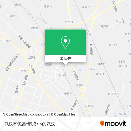 武汉市横店街政务中心地图