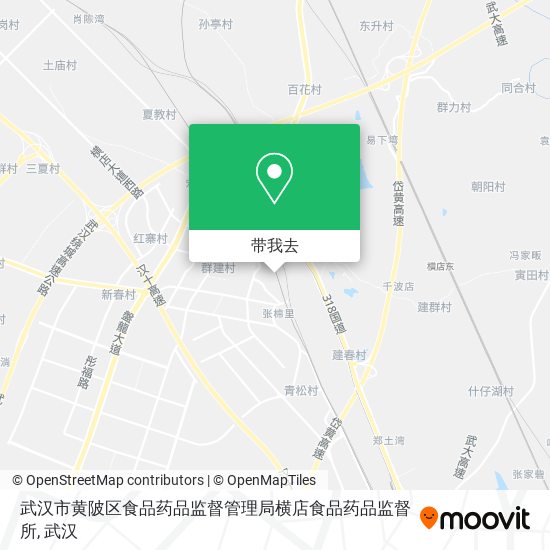 武汉市黄陂区食品药品监督管理局横店食品药品监督所地图