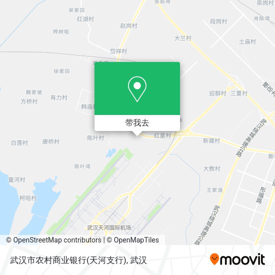 武汉市农村商业银行(天河支行)地图