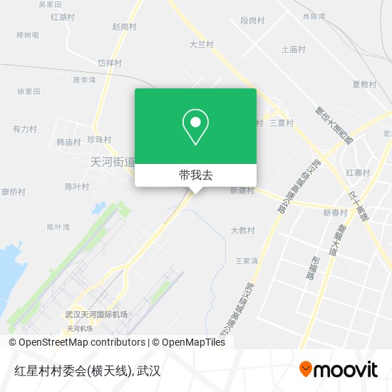 红星村村委会(横天线)地图