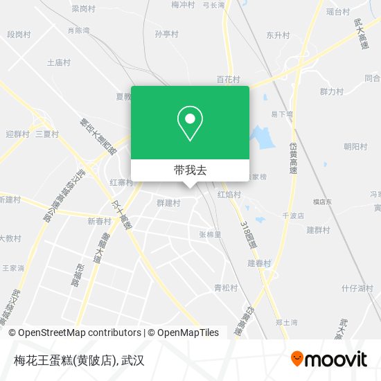 梅花王蛋糕(黄陂店)地图