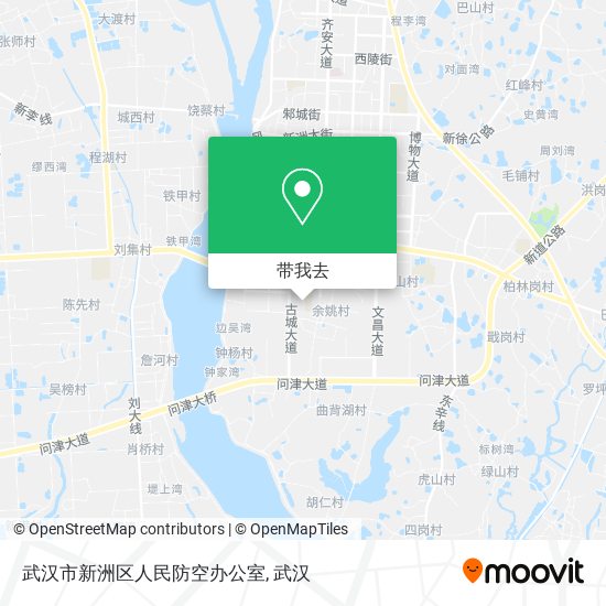 武汉市新洲区人民防空办公室地图