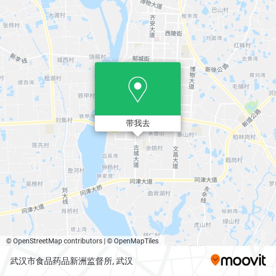 武汉市食品药品新洲监督所地图