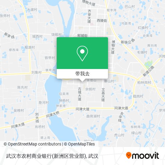 武汉市农村商业银行(新洲区营业部)地图