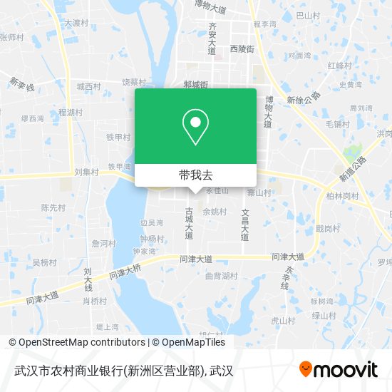 武汉市农村商业银行(新洲区营业部)地图