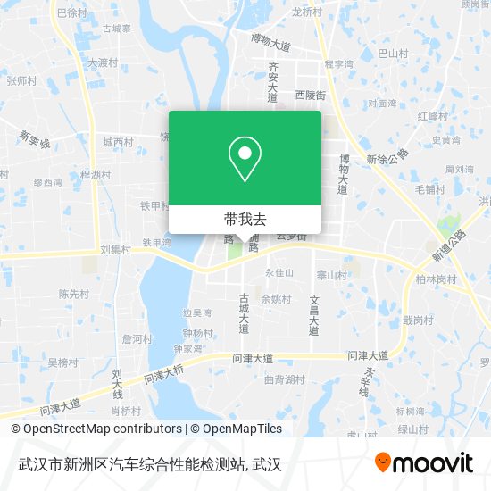 武汉市新洲区汽车综合性能检测站地图