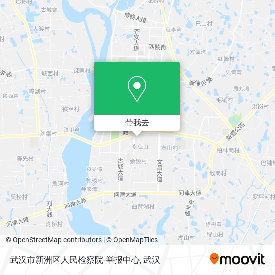 武汉市新洲区人民检察院-举报中心地图