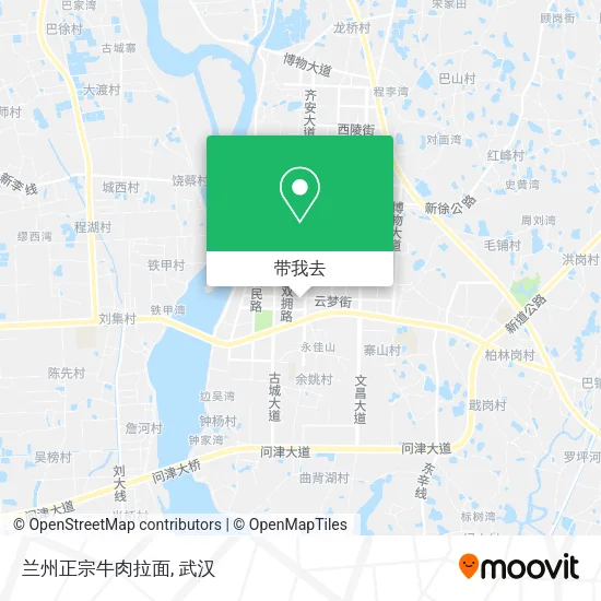 兰州正宗牛肉拉面地图